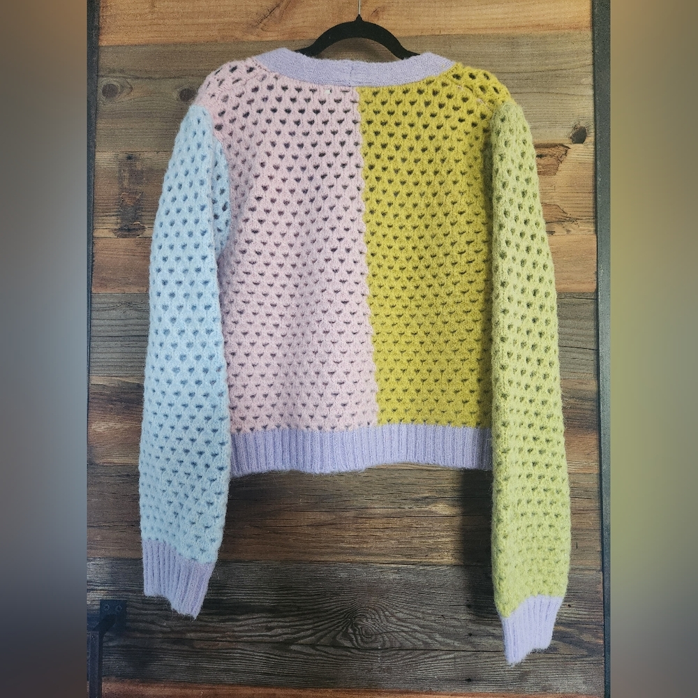 NWT English Factory CONTRAST DETAIL CARDIGAN M - Picture 6 of 6